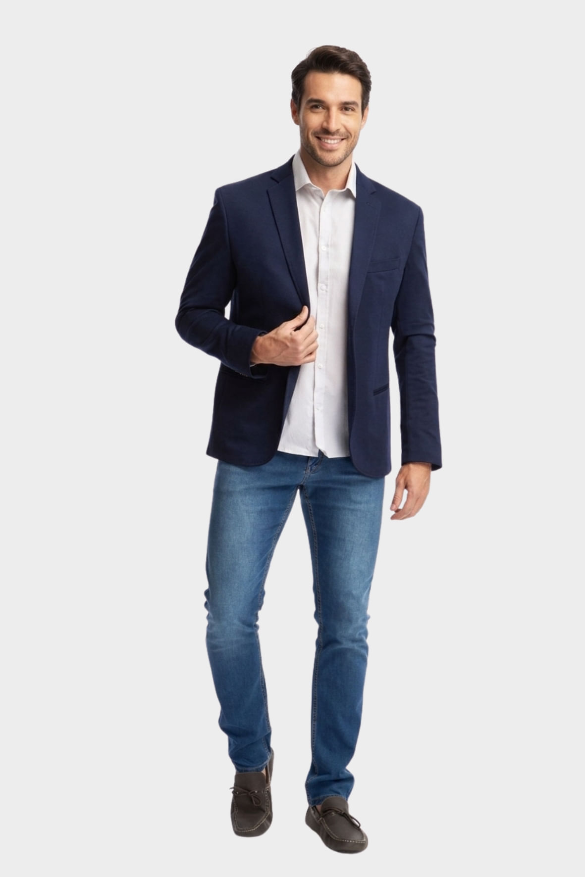 Blazer Moletom Marinho